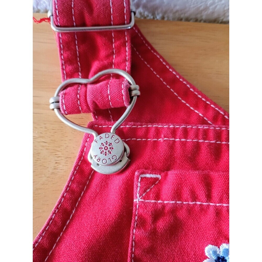 Faded Glory Cherry Red 18 Month Overall Skirt For Girls - Picture 4 of 8